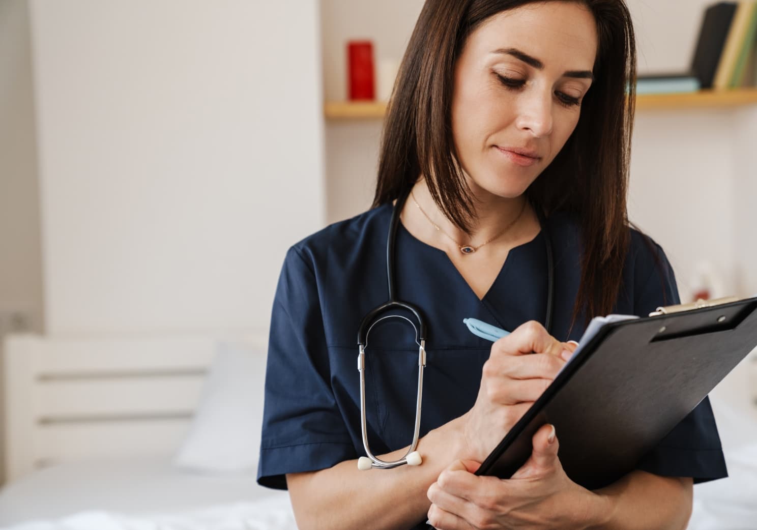 A candidate being interviewed.