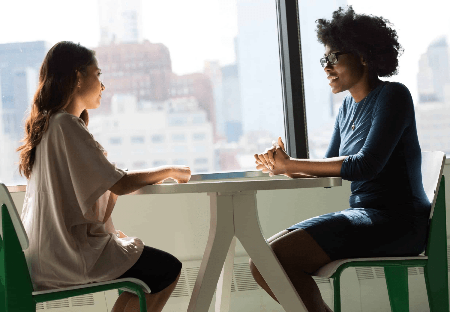 A candidate being interviewed.